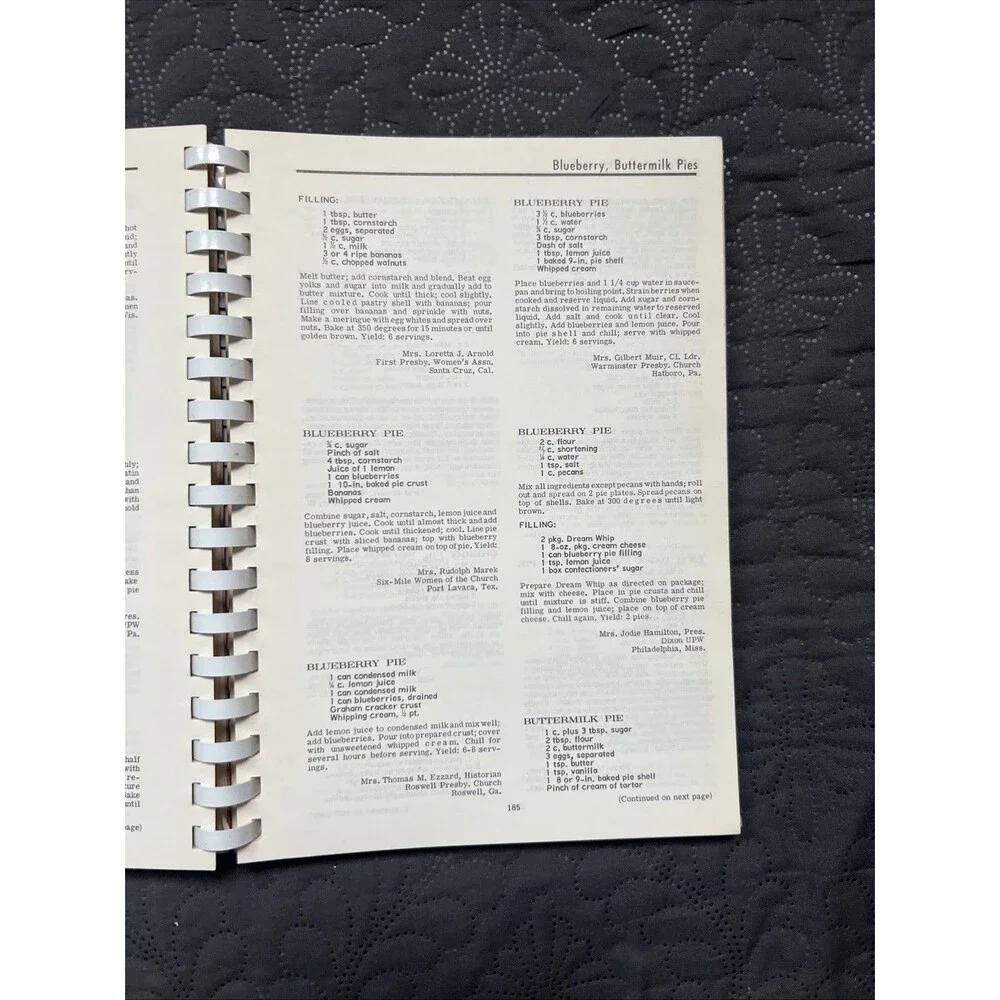VTG Favorite Recipes Of Presbyterian Women 1968 Desserts W/Party Beverages Home